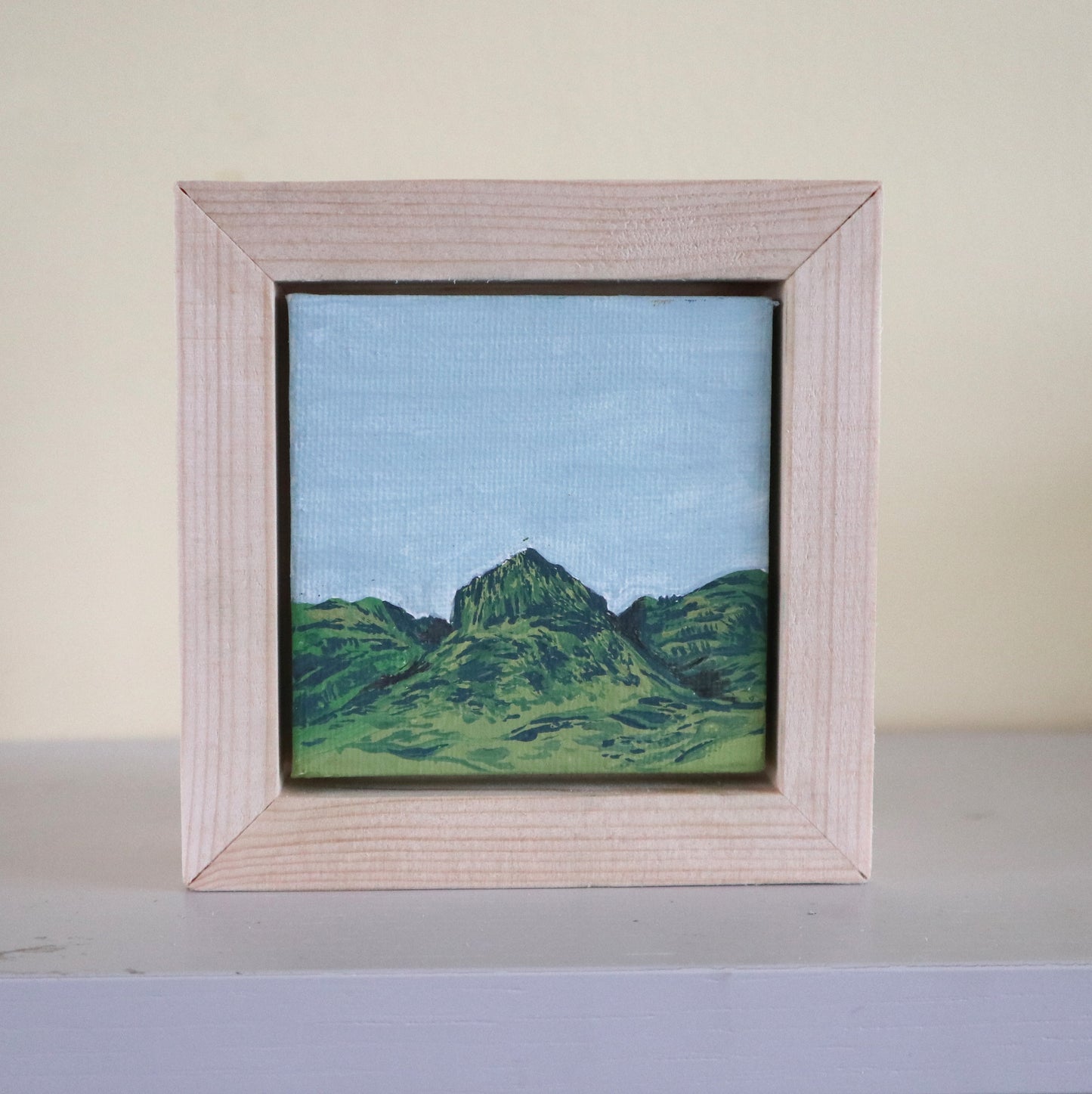 Day 30 - 7x7cm Mini Canvas - Three Sisters of Glencoe