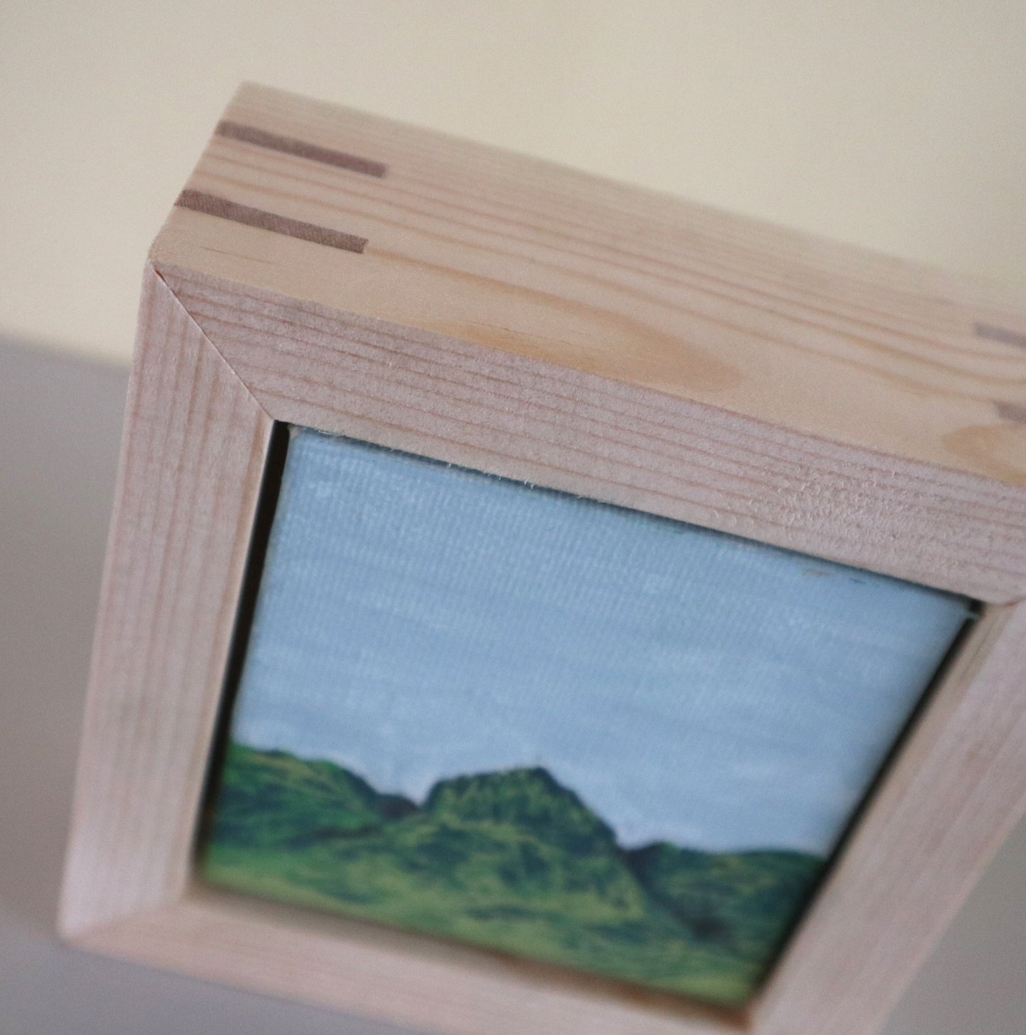 Day 30 - 7x7cm Mini Canvas - Three Sisters of Glencoe