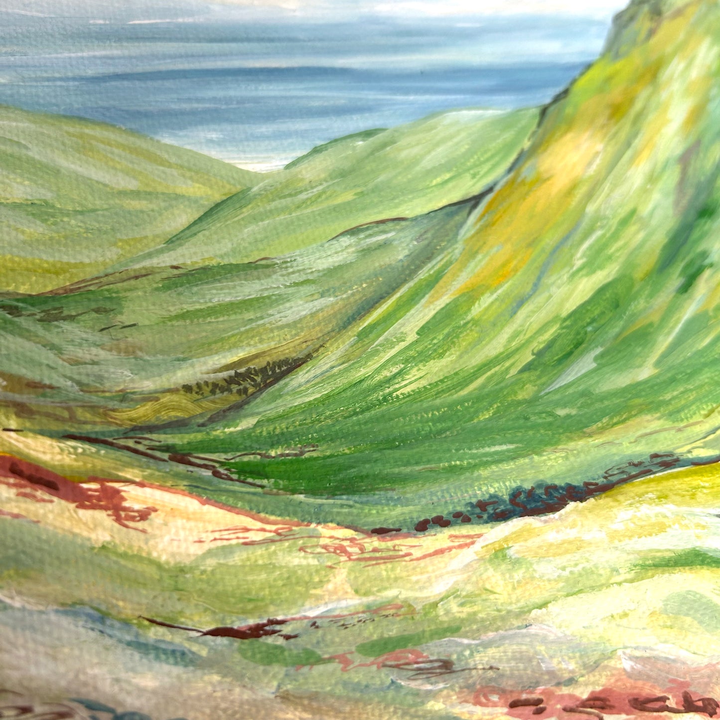 Gone Wandering Five || Original Painting || Framed