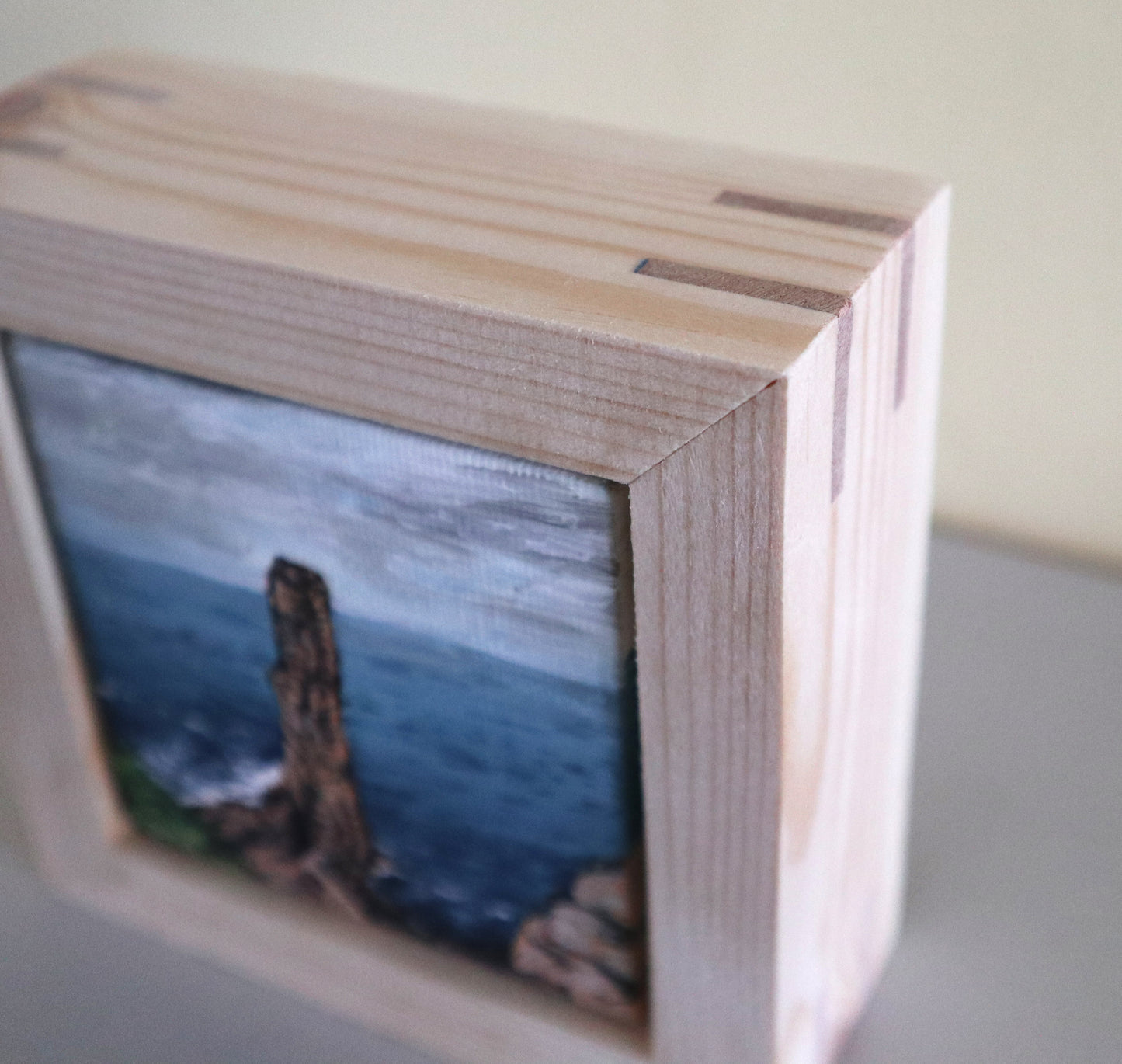 Day 50 - 7x7cm Mini Canvas - The Old Man of Hoy