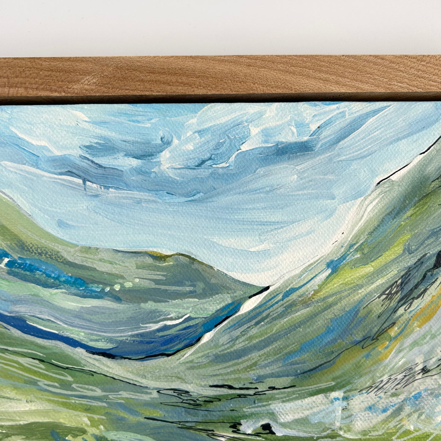 Gone Wandering Ten || Original Painting || Framed
