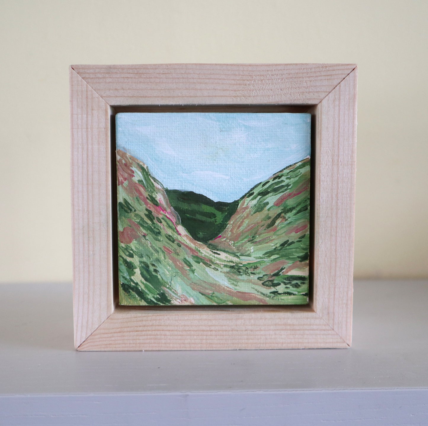 Day 16 - 7x7cm Mini Canvas - Glencoe Spring is coming