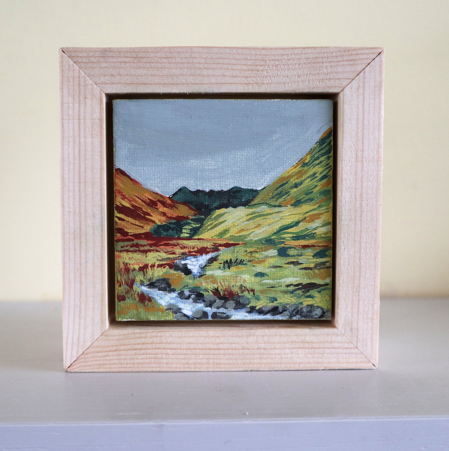 Day 38 - 7x7cm Mini Canvas - St Sunday Crag, Lake District