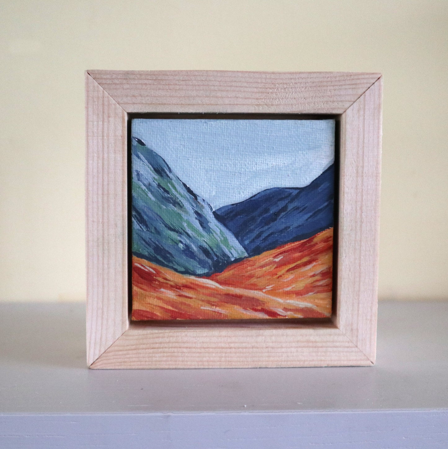 Day 32 - 7x7cm Mini Canvas - Autumn Glencoe