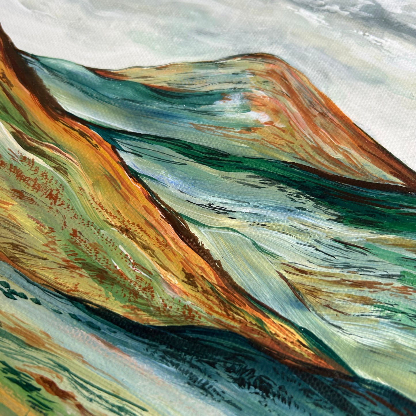 Gone Wandering Nine || Original Painting || Framed