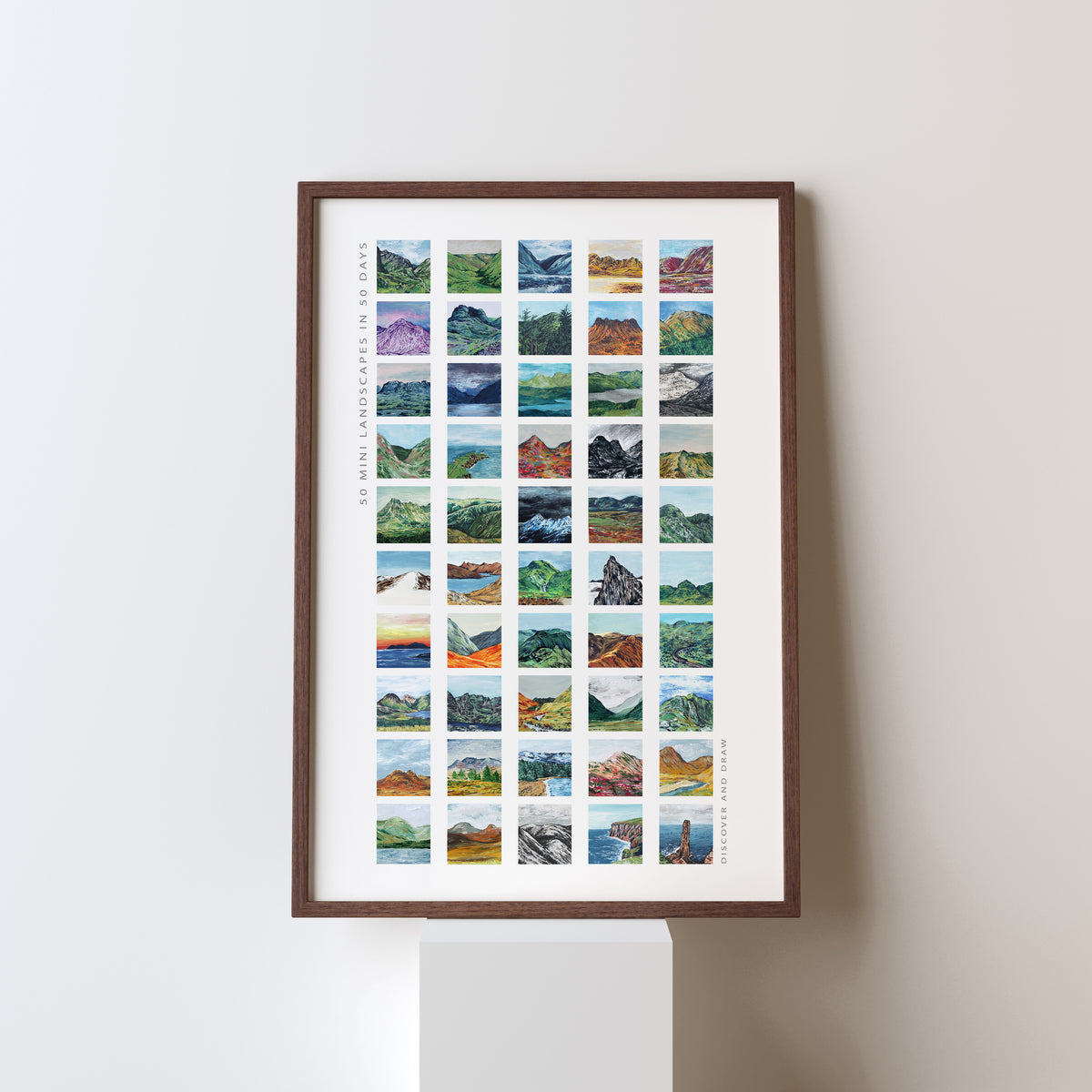 Limited Edition Signed 50 Mini Landscapes Art Print