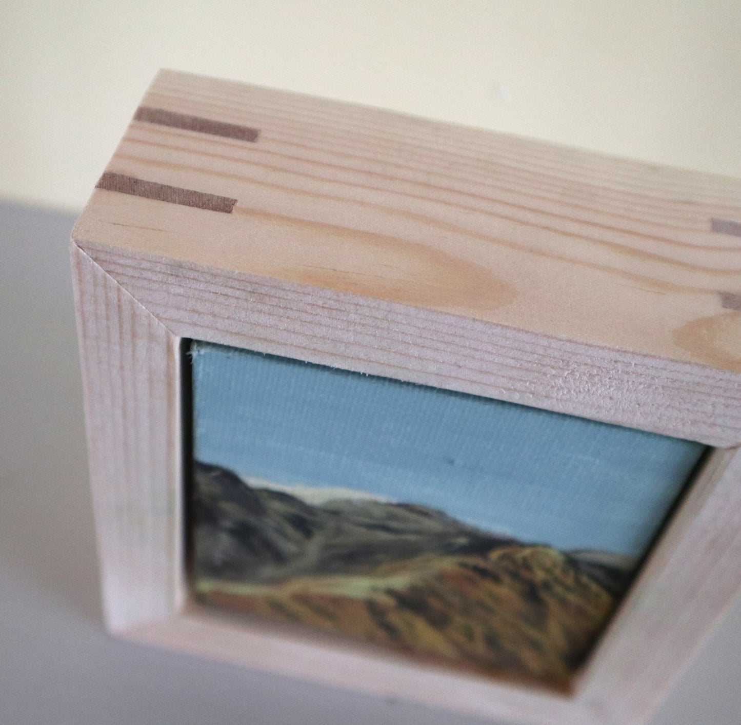 Day 34 - 7x7cm Mini Canvas - South Glenshiel Ridge