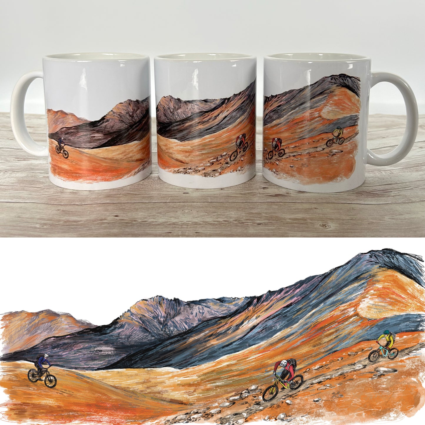 Mountain Biking Ceramic Mug