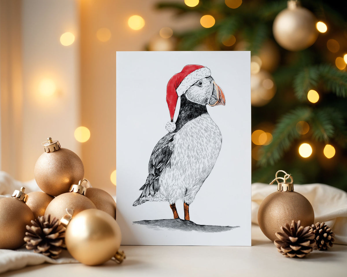 Puffin Christmas Card
