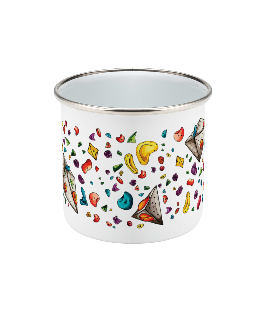 Climbing Hold Enamel Mug