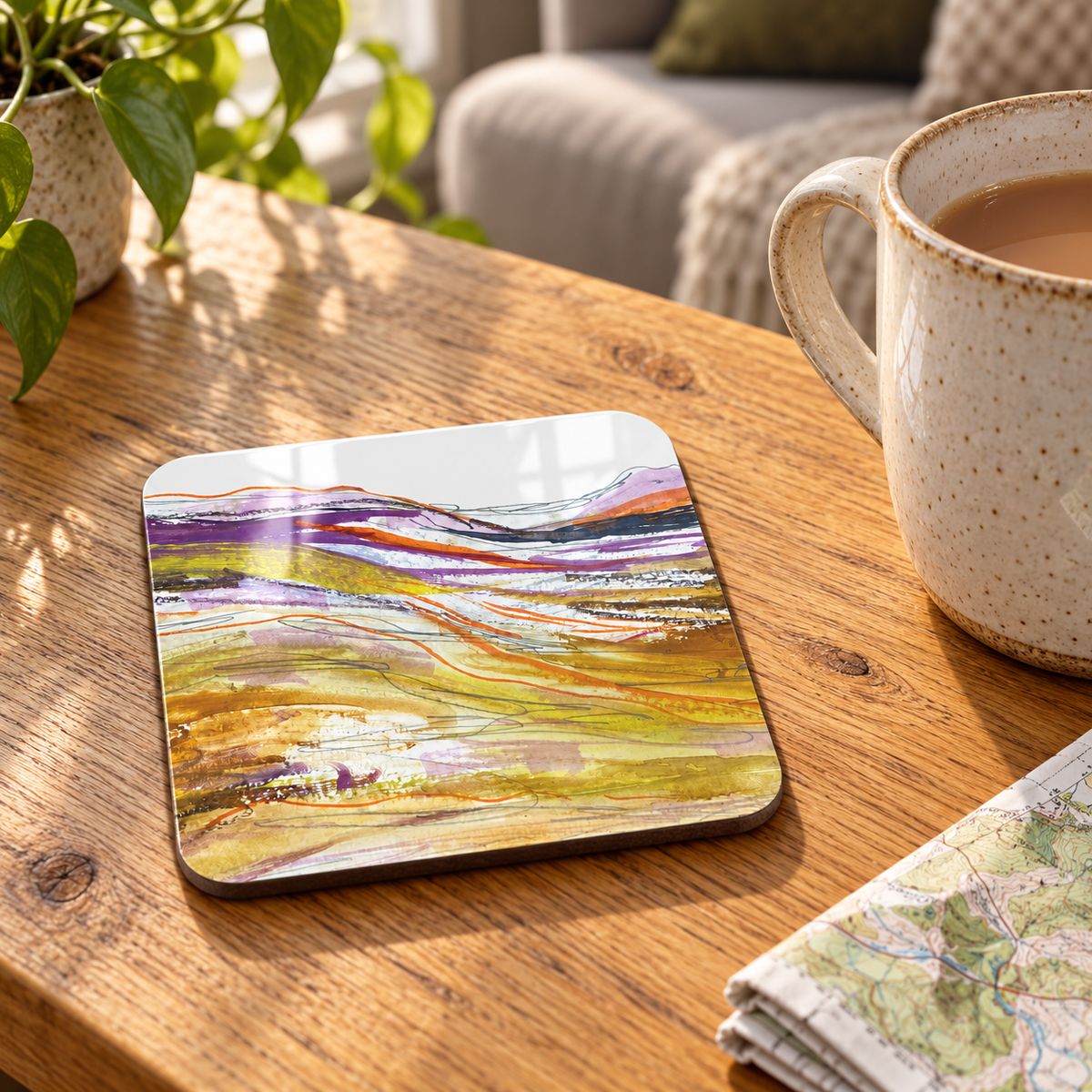 Glencoe Heather Coaster