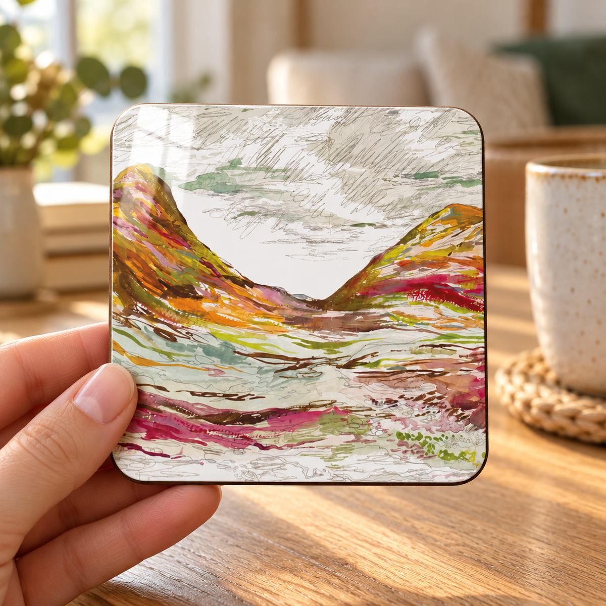Glencoe Heather Coaster