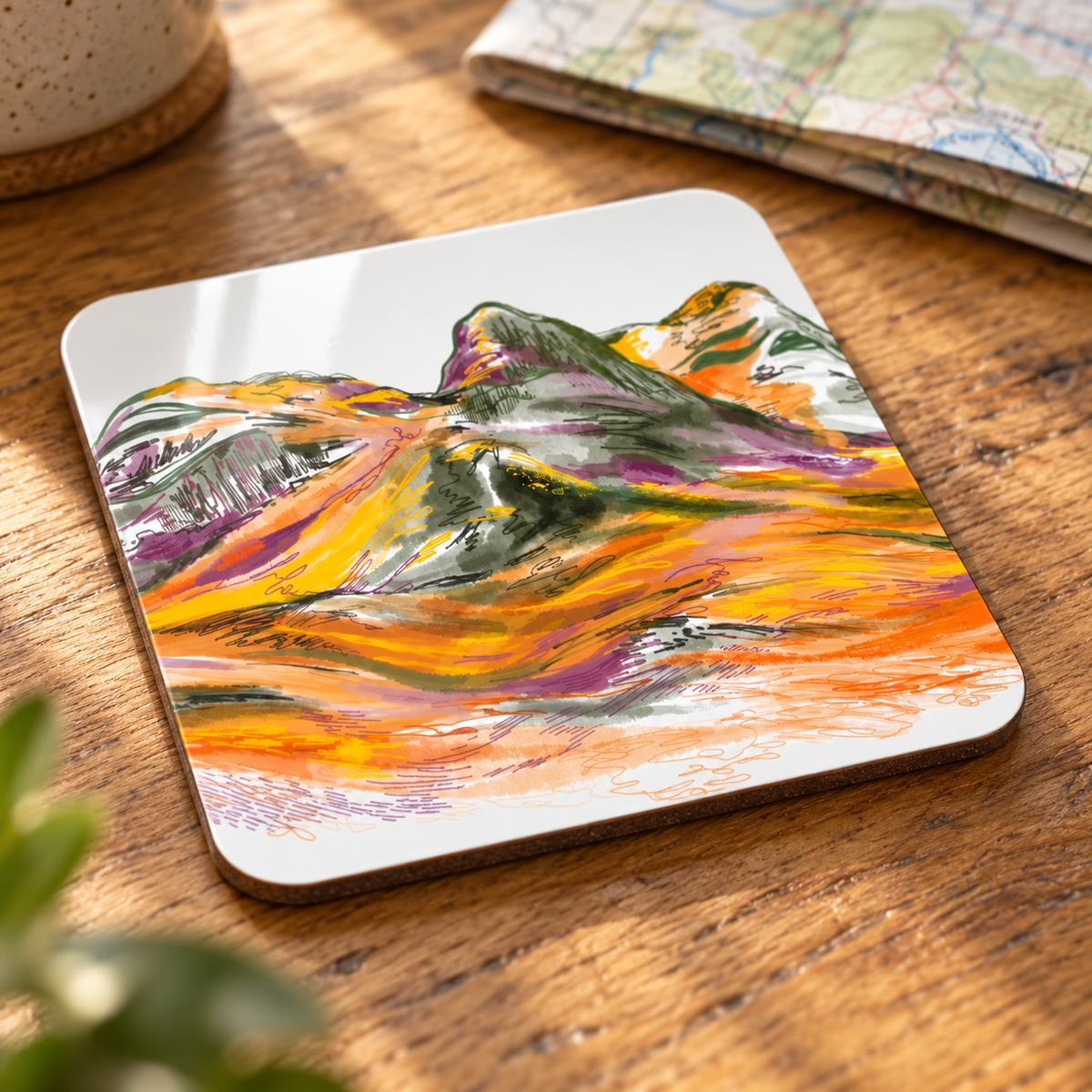Three Sisters Glencoe Coaster