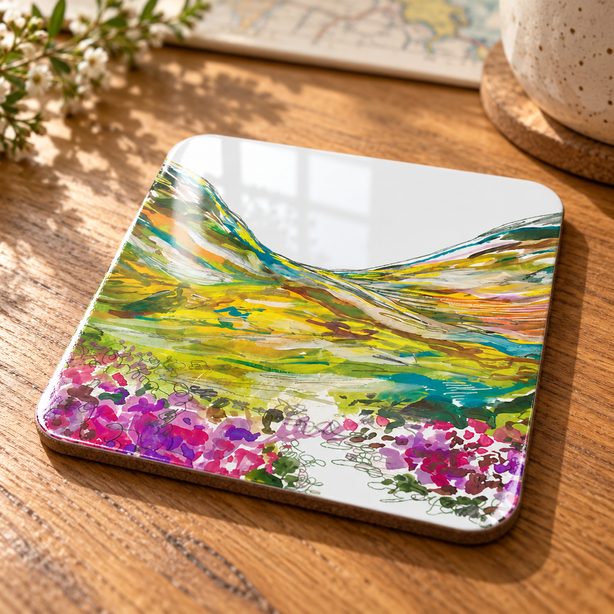 Glencoe Heather Coaster