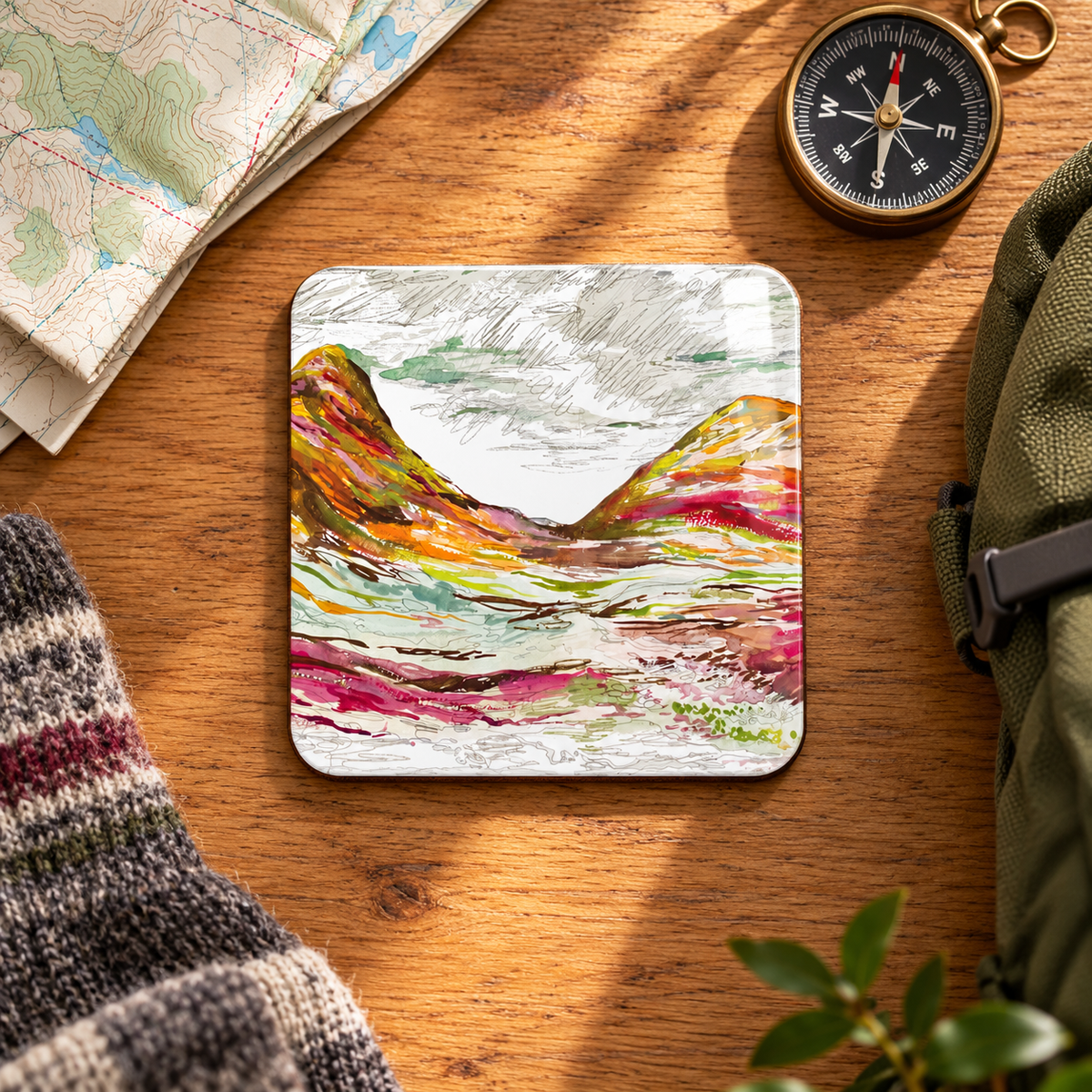 Glencoe Heather Coaster