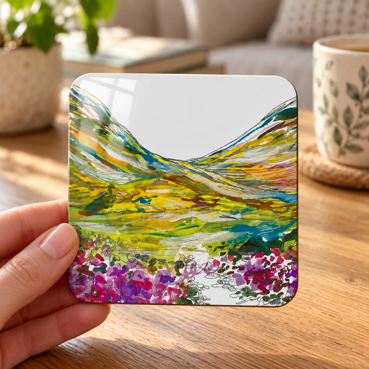 Glencoe Heather Coaster