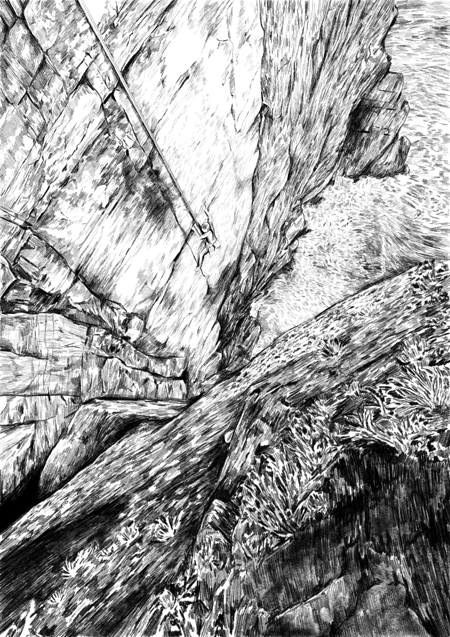 Climbing Illustration Commission