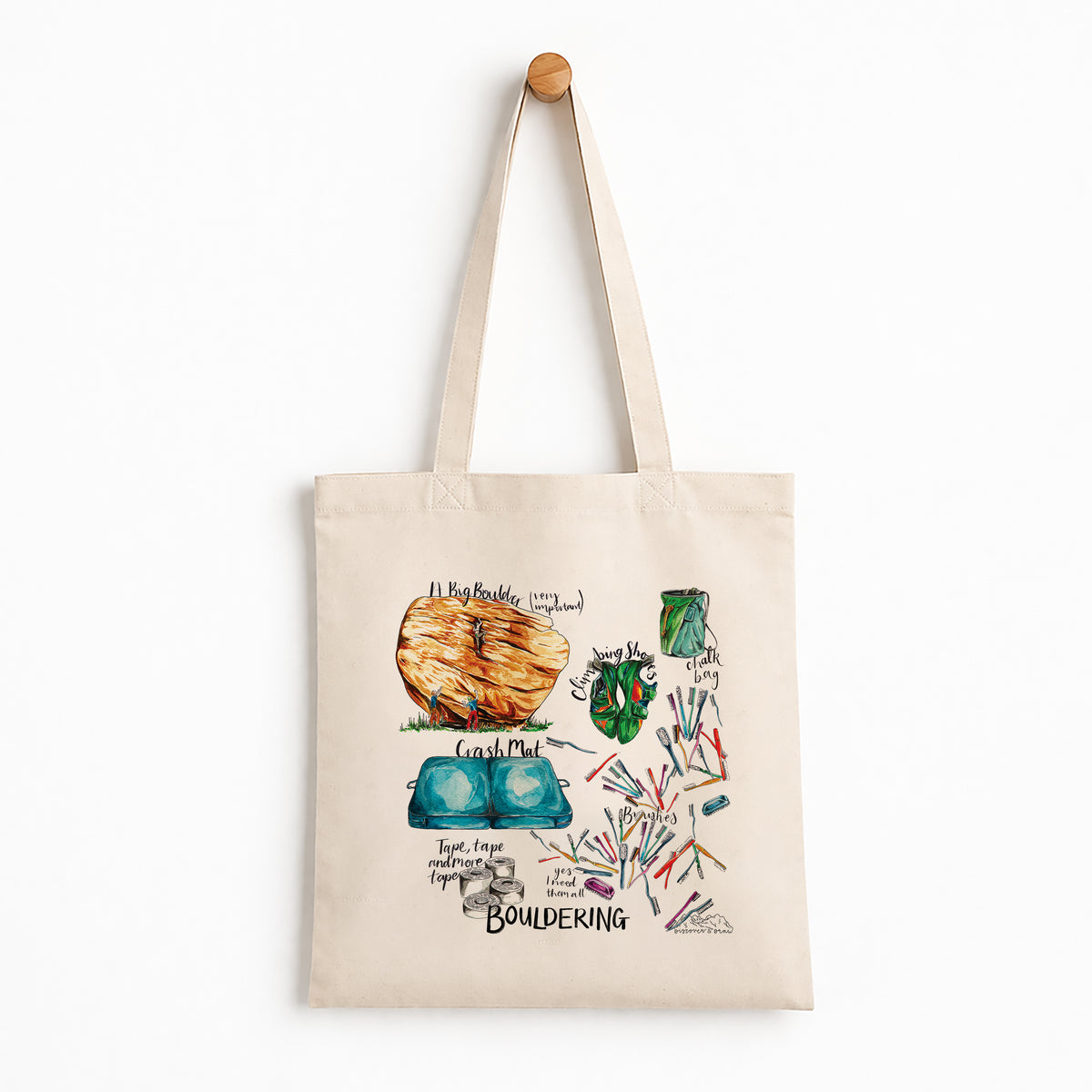 Bouldering Tote Bag