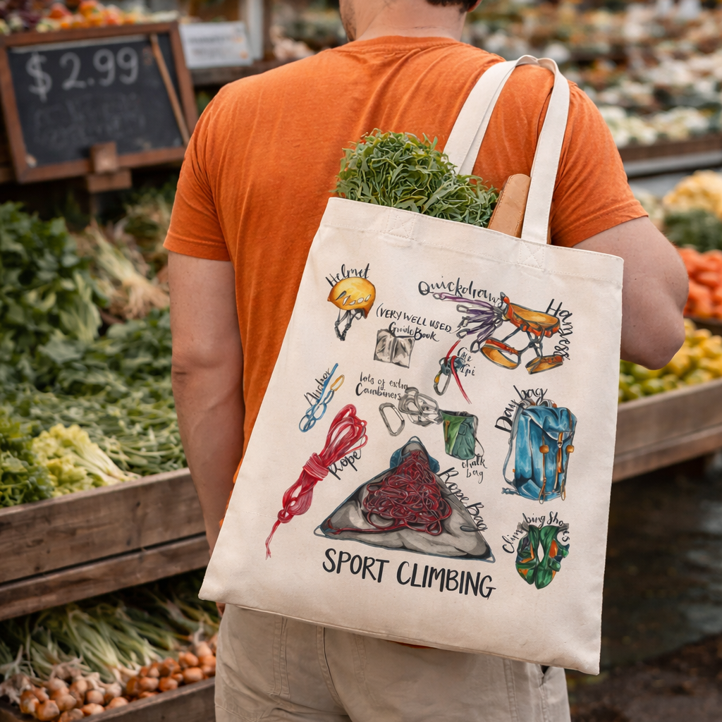 Sport Climbing Tote Bag