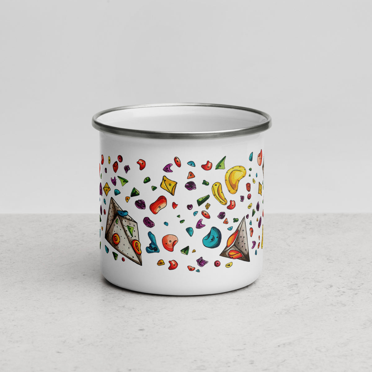 Climbing Hold Enamel Mug