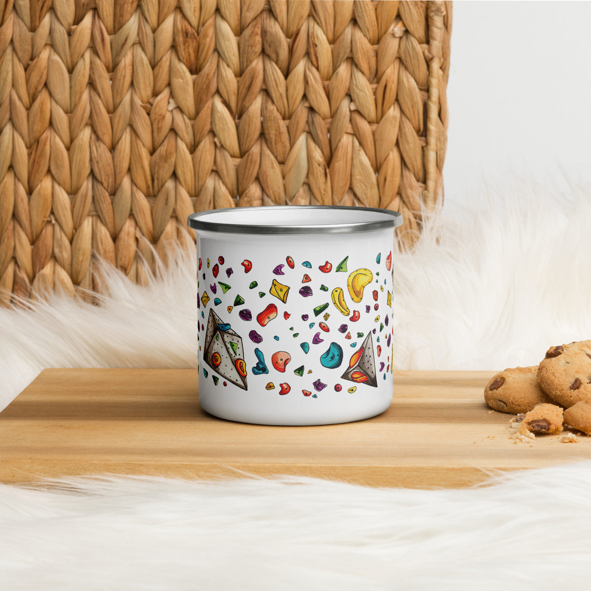 Climbing Hold Enamel Mug