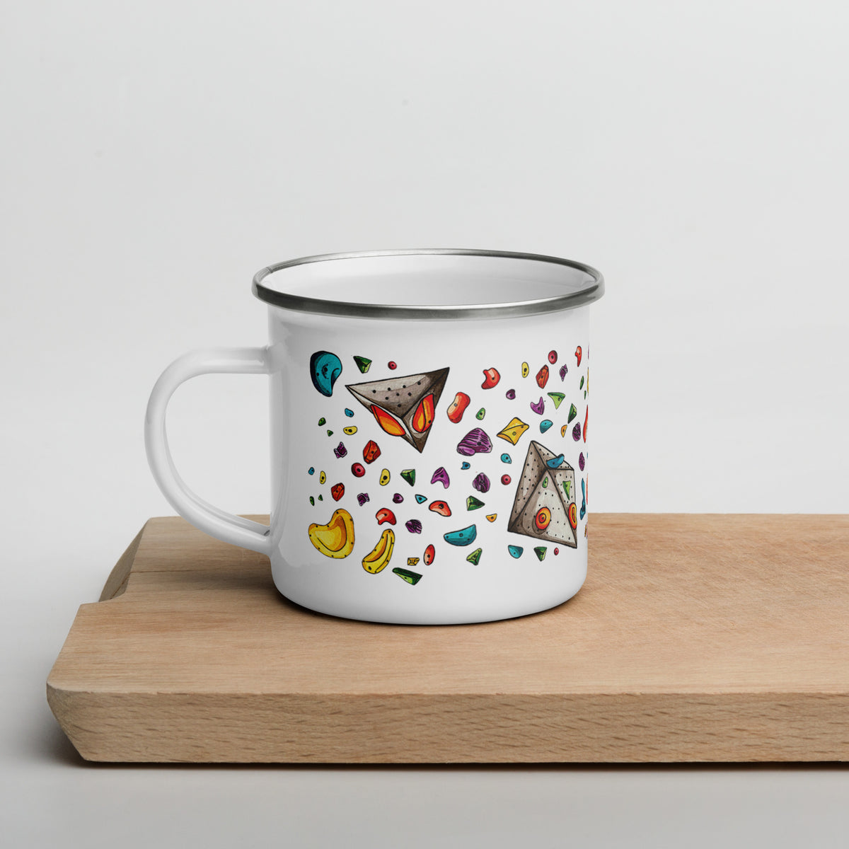 Climbing Hold Enamel Mug