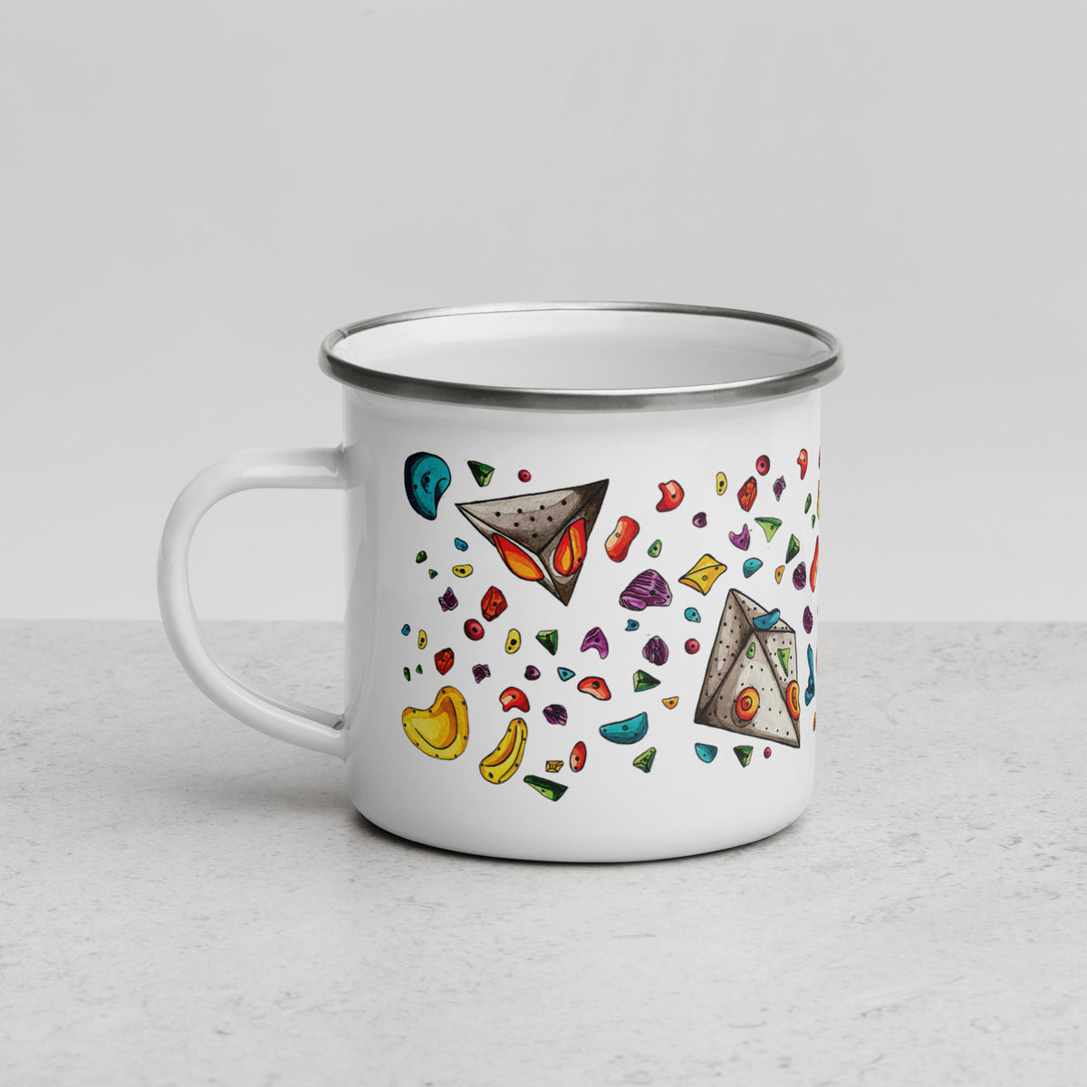 Climbing Hold Enamel Mug