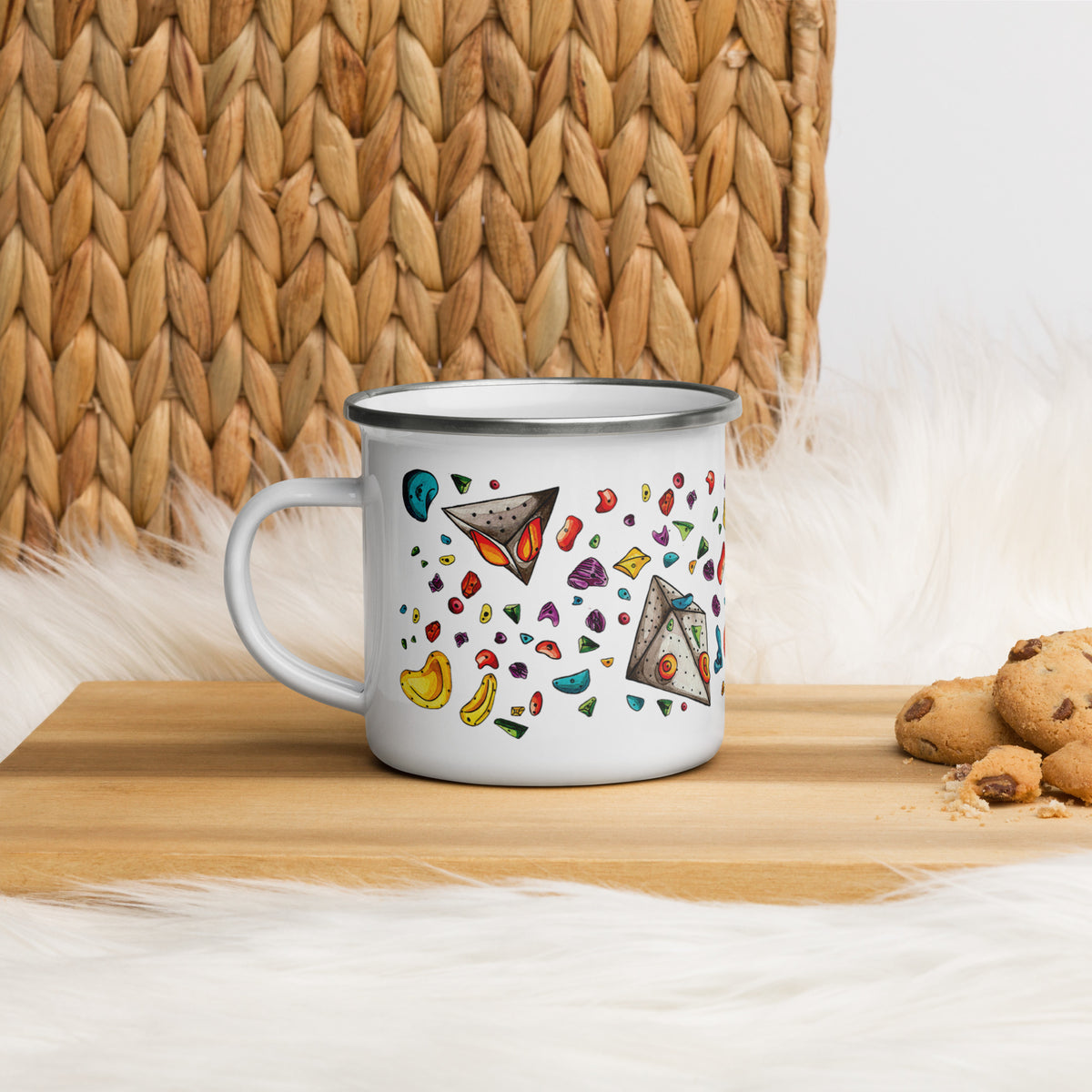Climbing Hold Enamel Mug