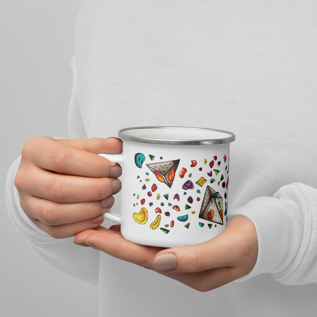 Climbing Hold Enamel Mug