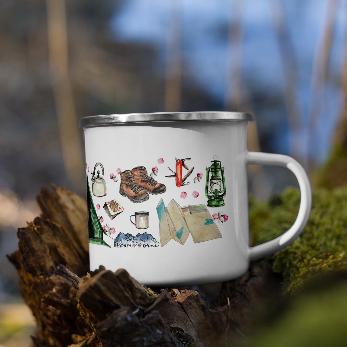Camping Enamel Gear Mug