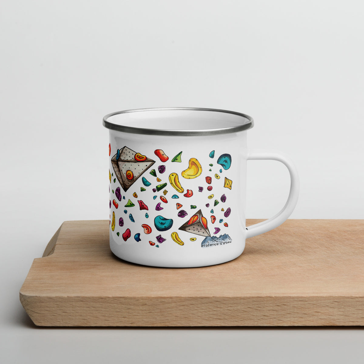 Climbing Hold Enamel Mug