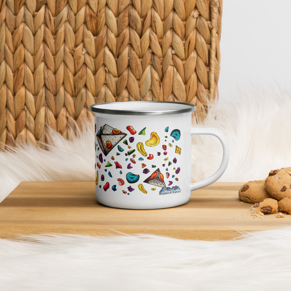 Climbing Hold Enamel Mug
