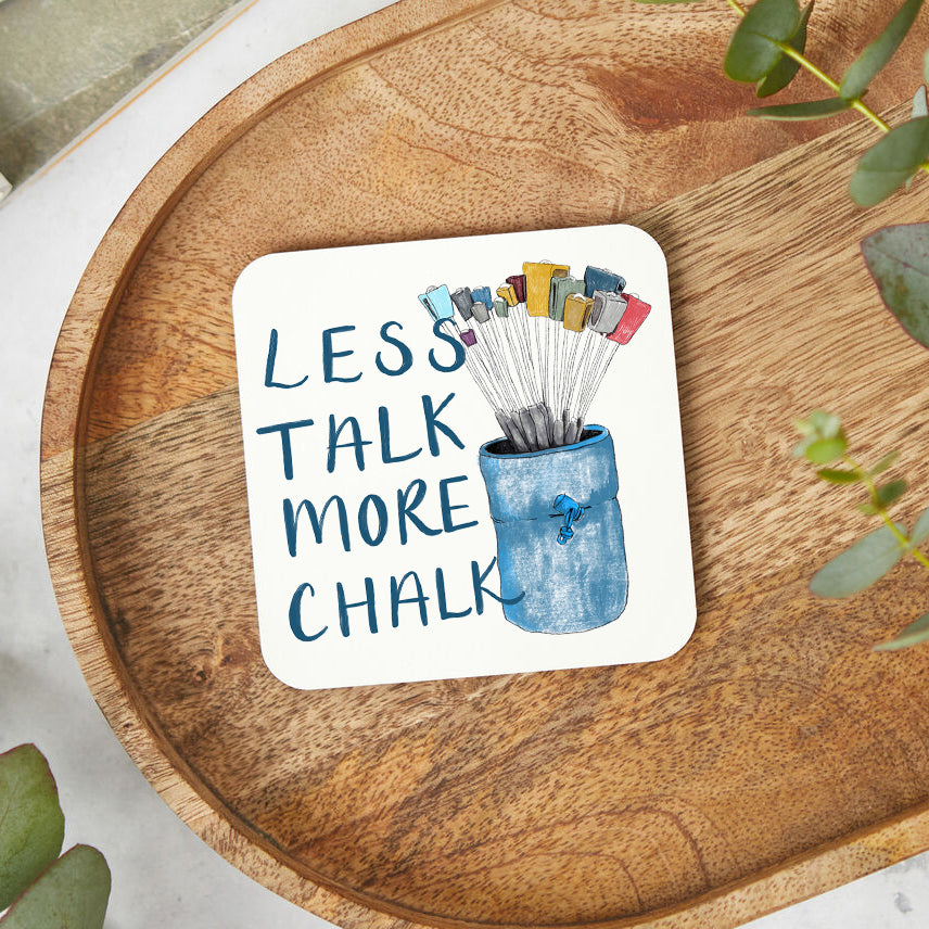 Less Talk More Chalk Climbing Coaster