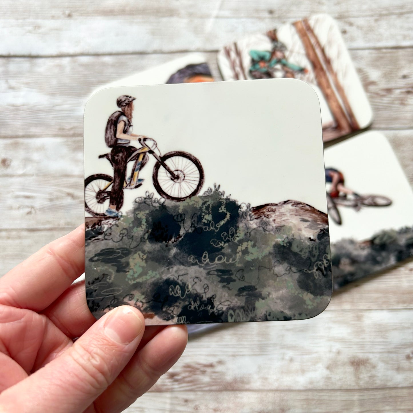 Mountain Biking Coaster Set
