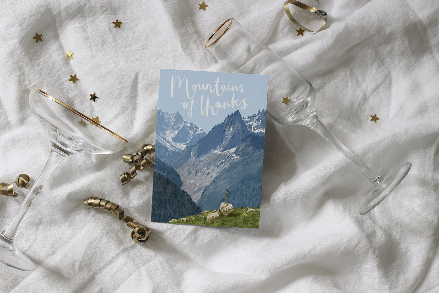 Mountains of Thanks Card