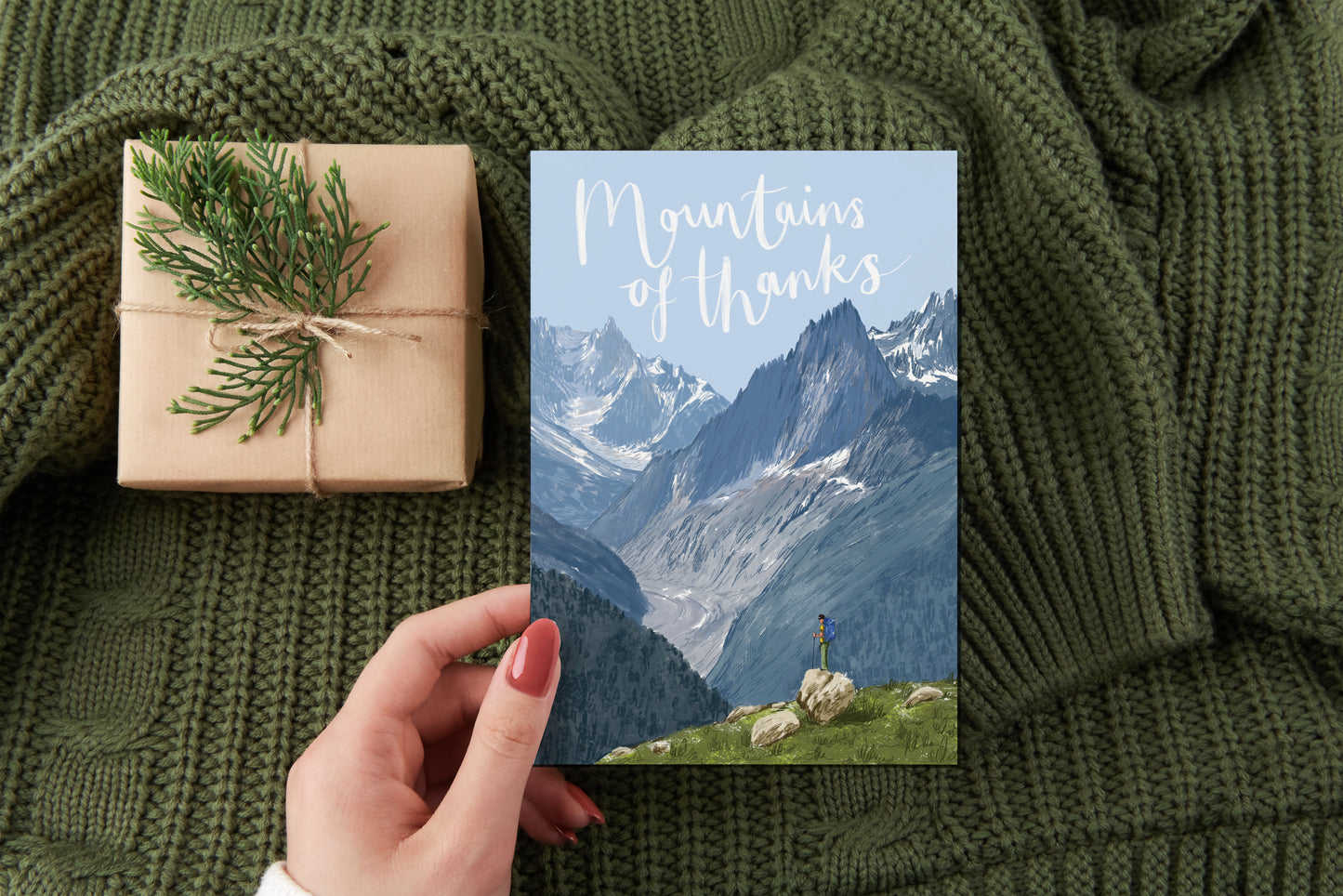 Mountains of Thanks Card