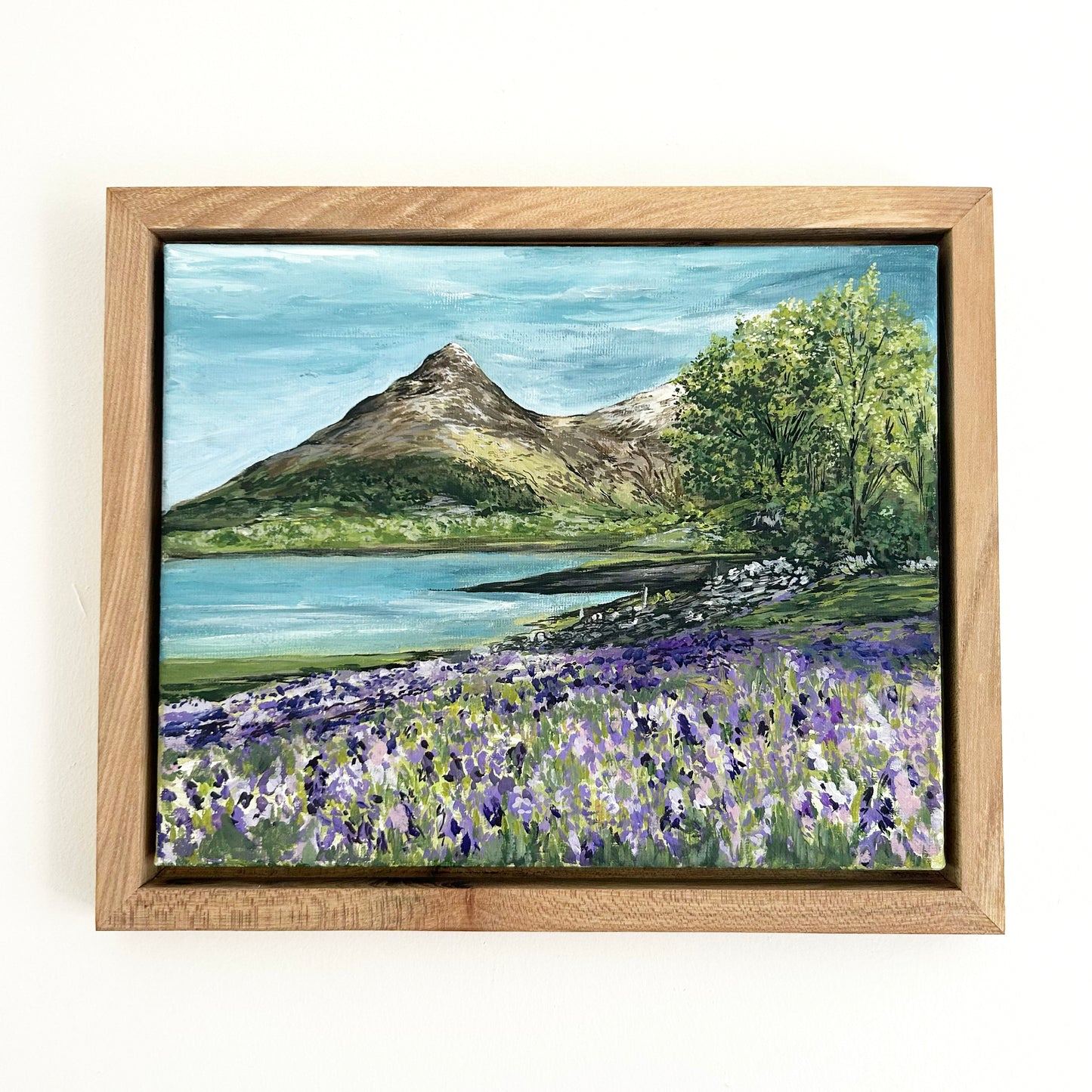 Pap of Glencoe amongst the Bluebells Original Framed Painting