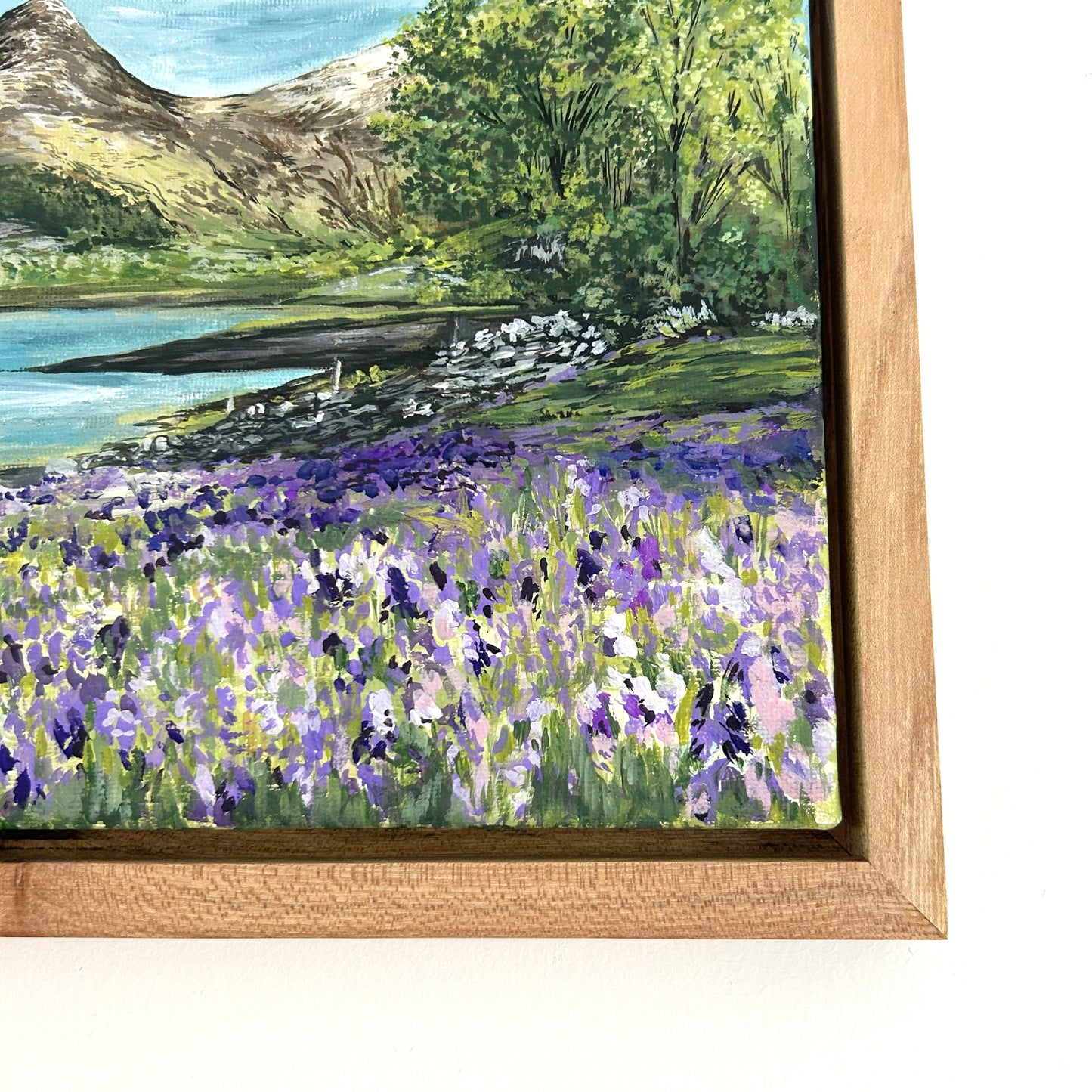 Pap of Glencoe amongst the Bluebells Original Framed Painting