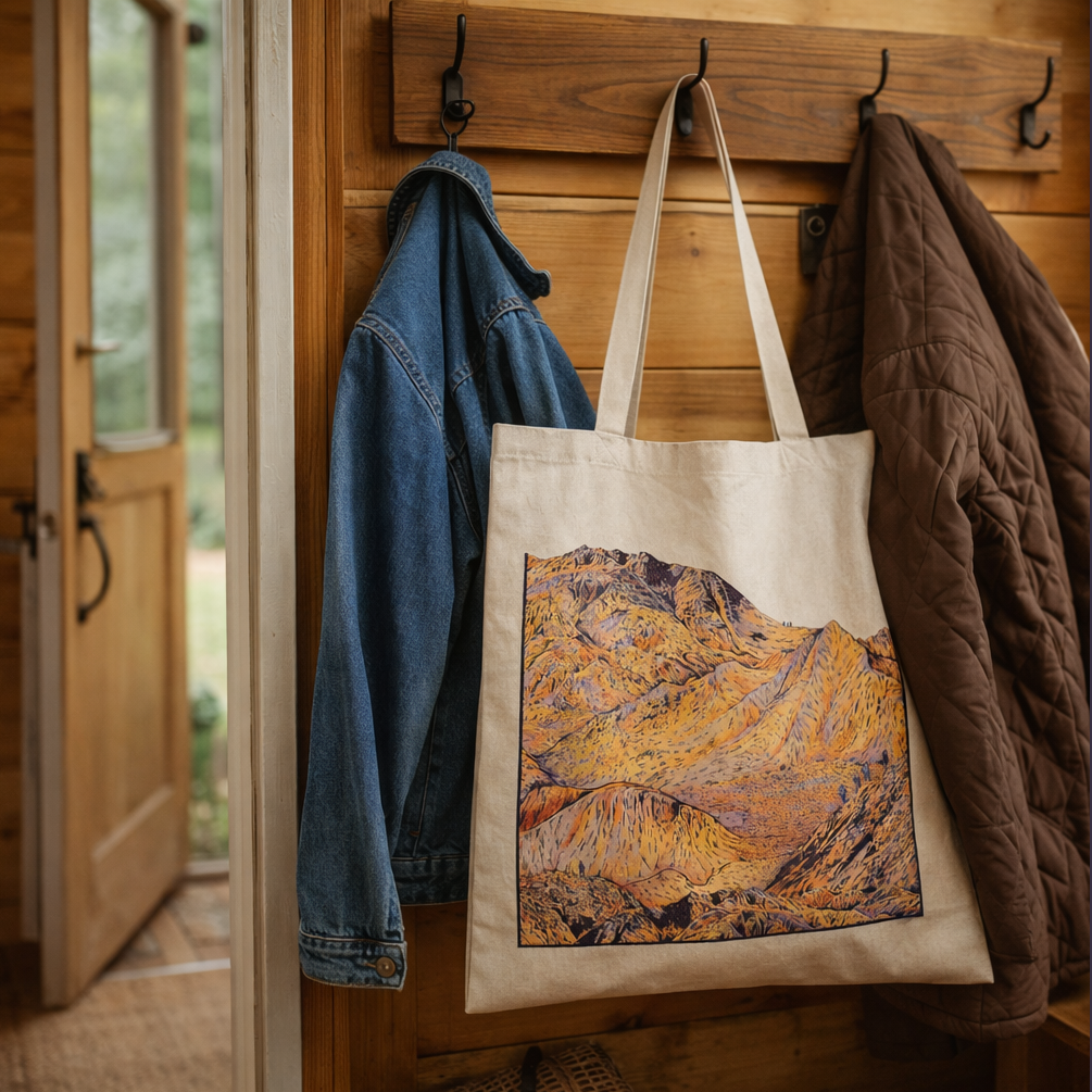 Highlands Mountain Range Tote Bag
