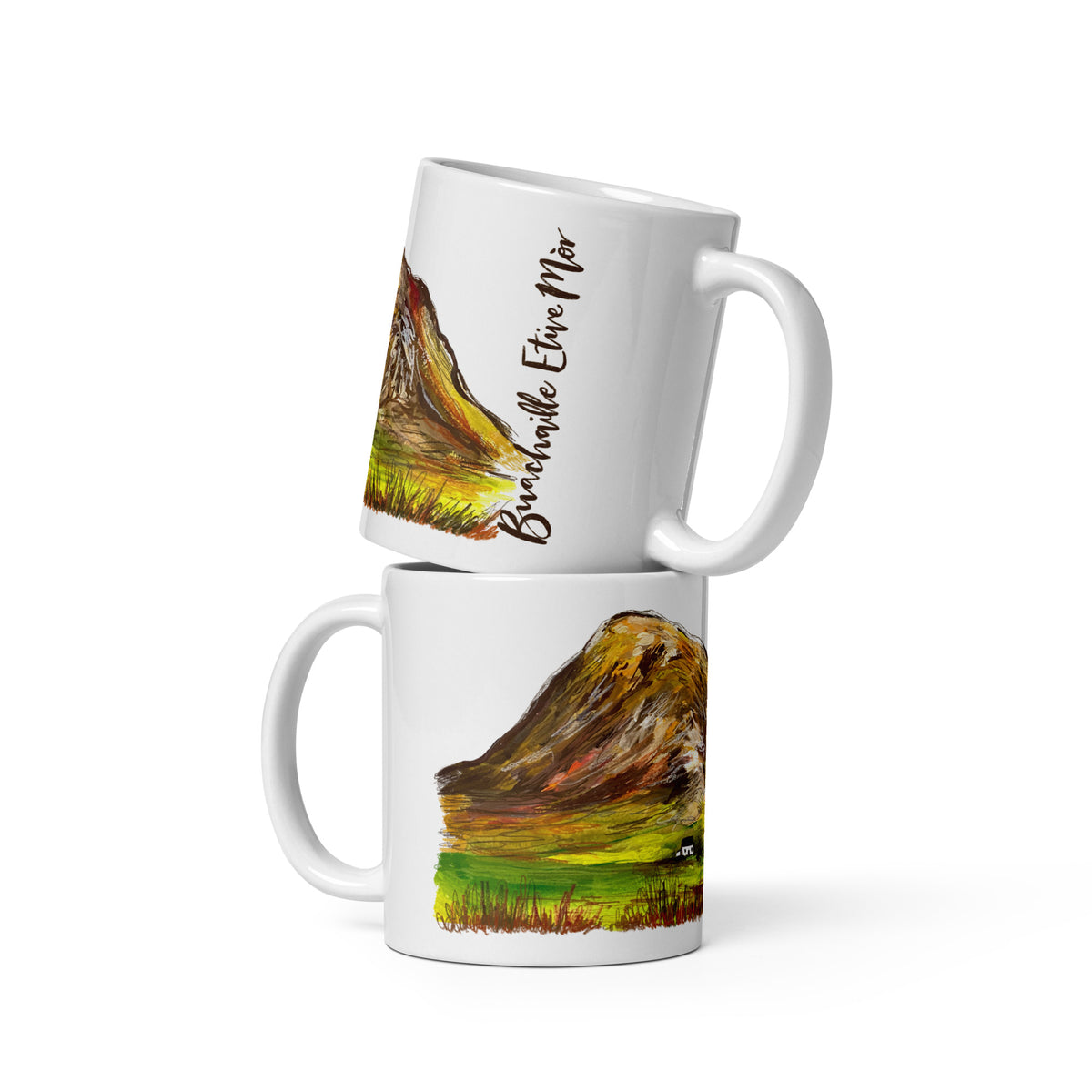 Buachaille Etive Mòr Little White House Ceramic Mug