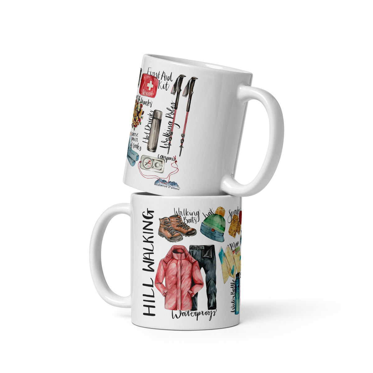 Hill Walking Ceramic Mug
