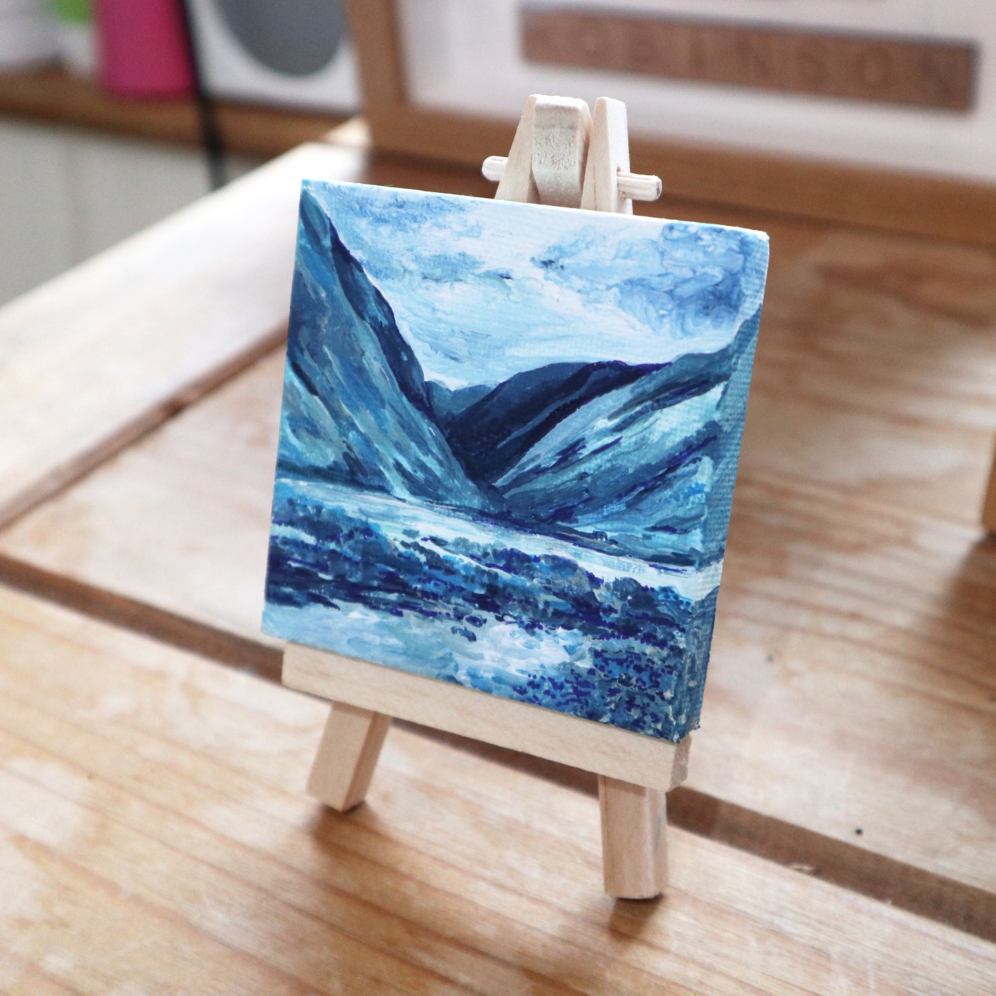 Day 03 - 7x7cm Mini Canvas - Glen Etive