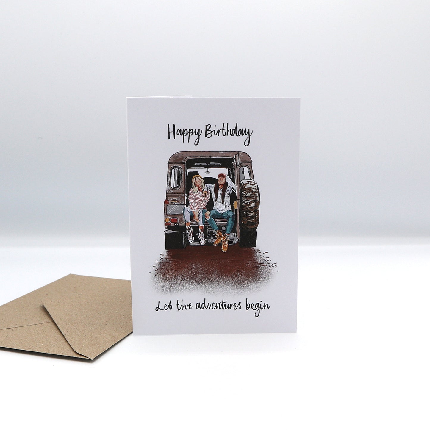 'Happy Birthday, Let The Adventures Begin' Greeting Card