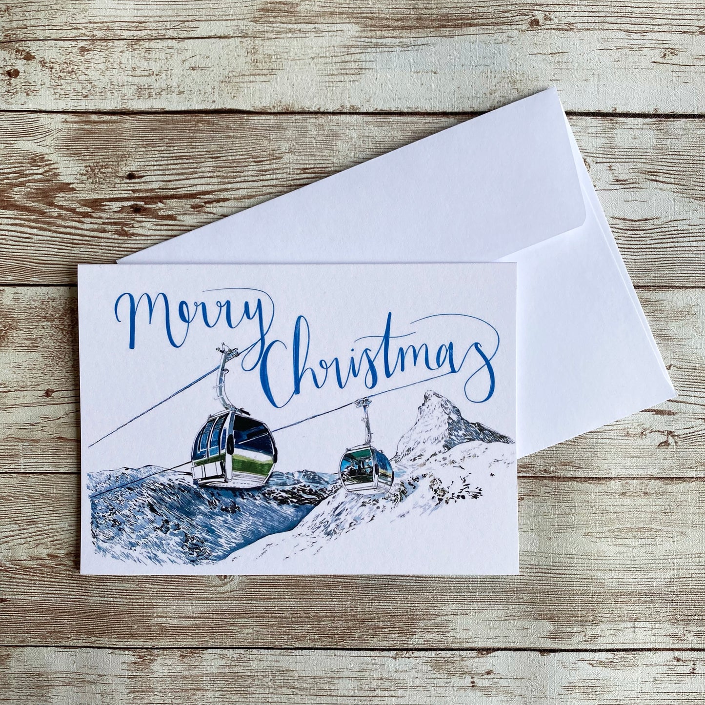 Skiing Christmas Card Set