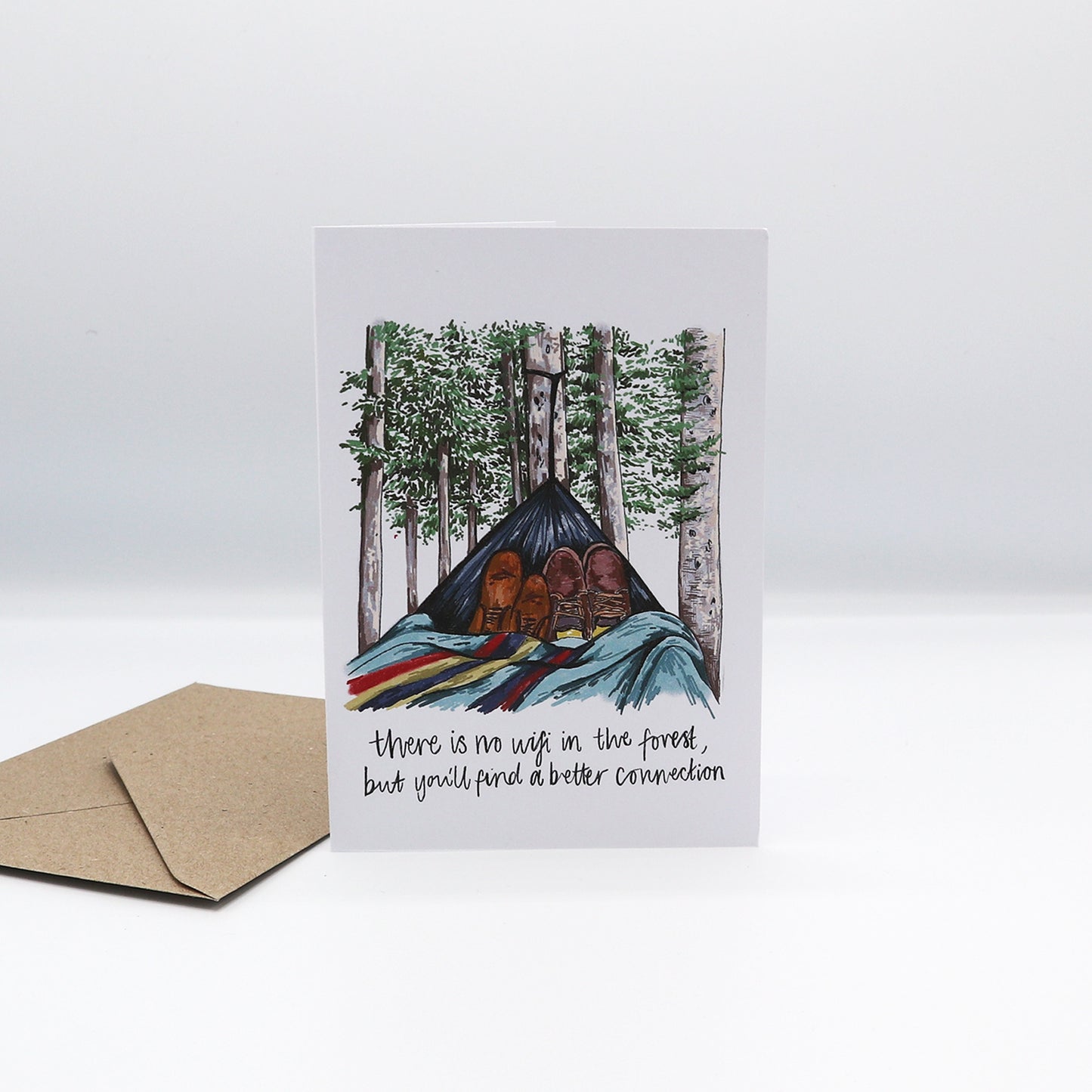 'Better Connection In The Forest' Greeting Card