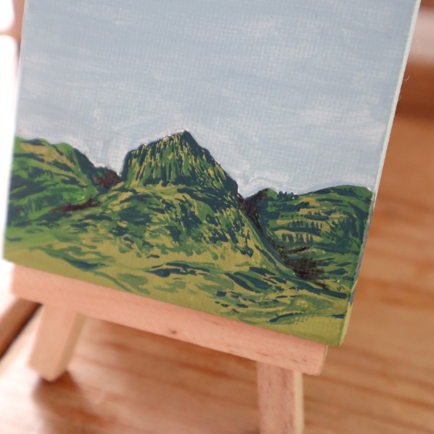 Day 30 - 7x7cm Mini Canvas - Three Sisters of Glencoe