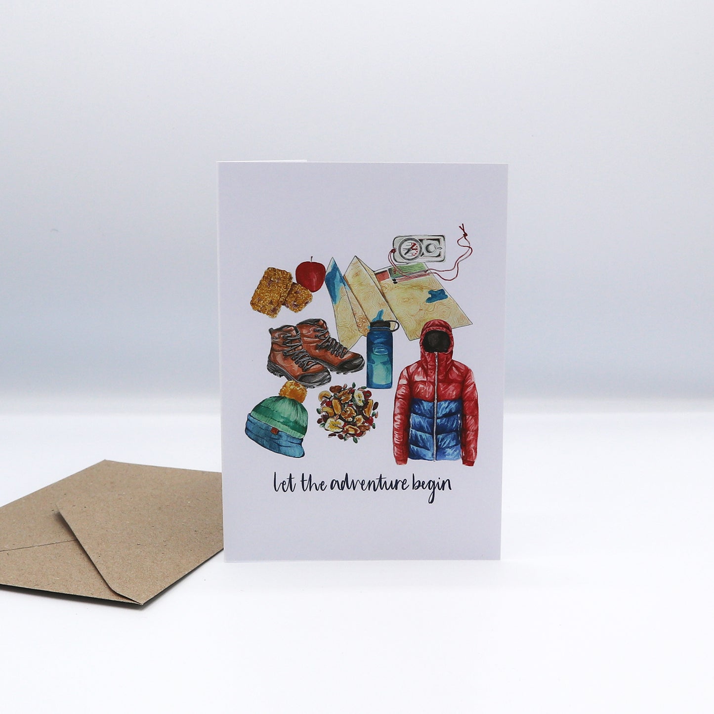 'Let The Adventure Begin' Greeting Card
