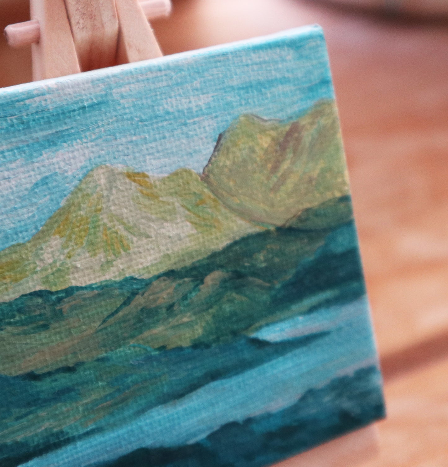 Day 13 - 7x7cm Mini Canvas - Isle of Skye