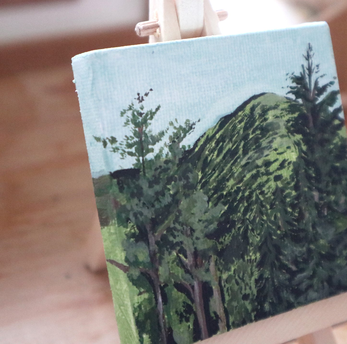 Day 08 - 7x7cm Mini Canvas - Signal Rock and An Torr