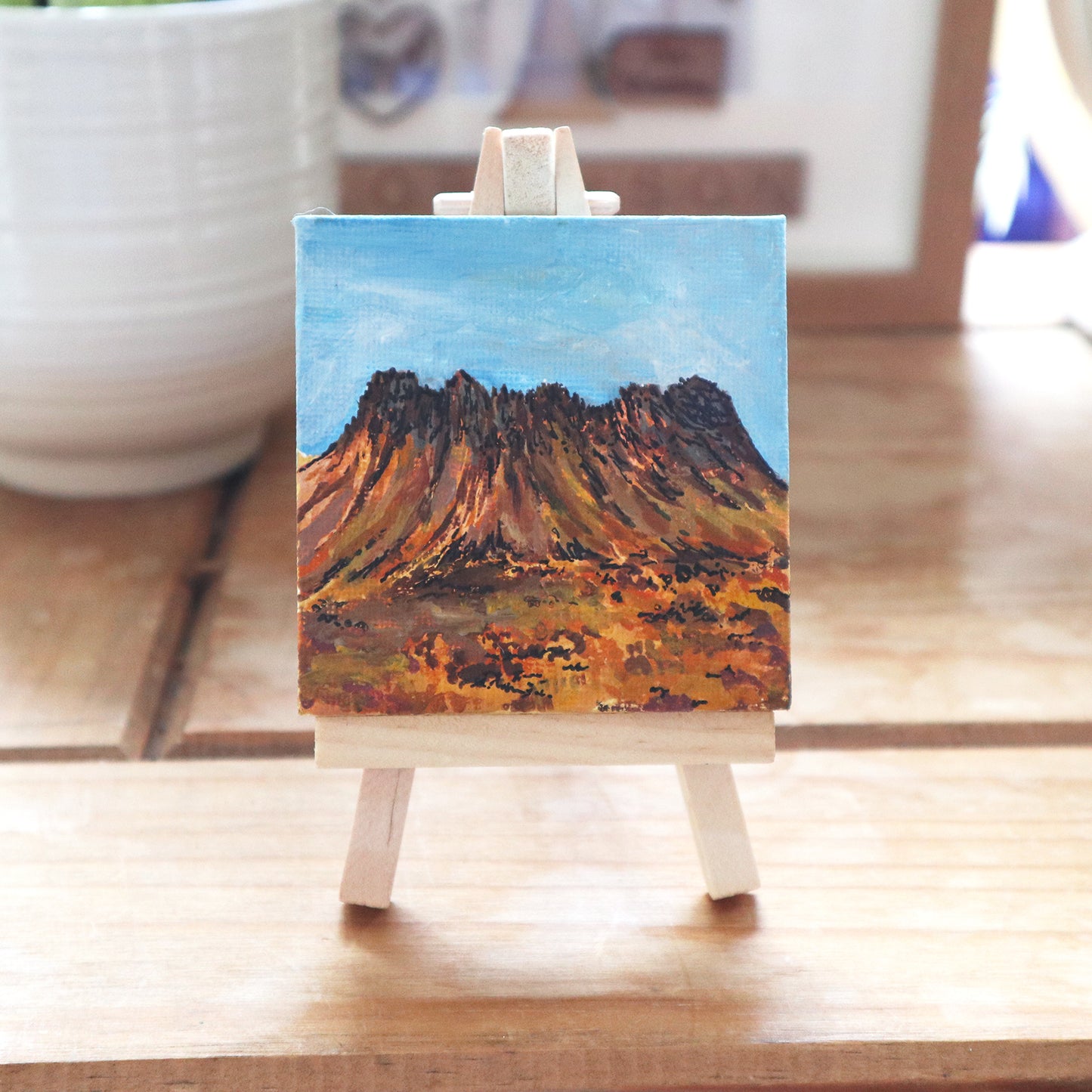 Day 09 - 7x7cm Mini Canvas - Stac Pollaidh, Ullapool